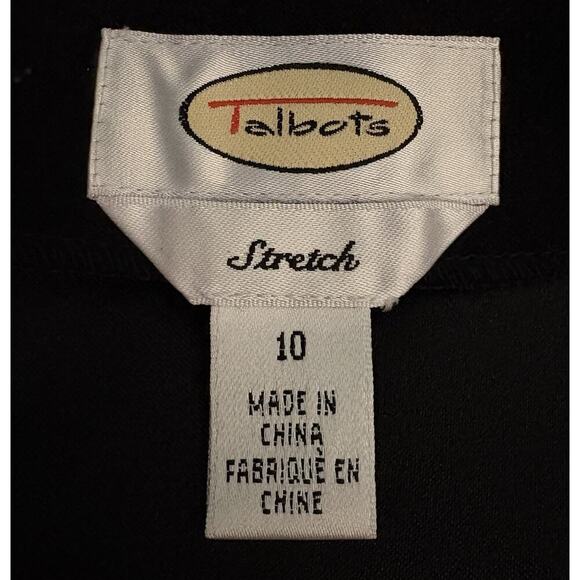 Talbots Black Vegan Faux Suede Pencil Skirt Career Stretch Womens Size 10 (1405) - Picture 4 of 5